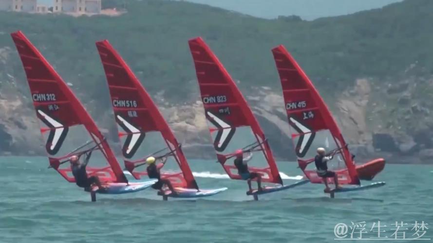 平潭激情上演全国帆板与风筝板锦标赛