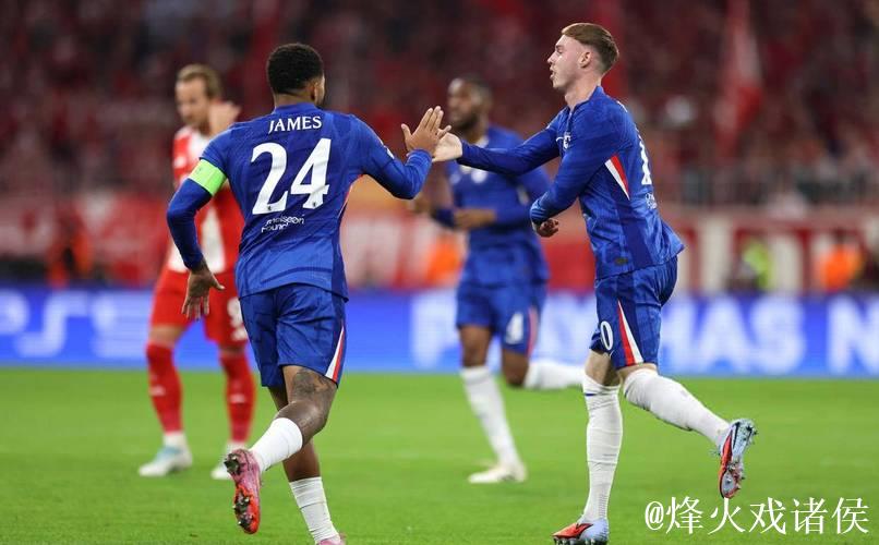 欧冠-凯恩梅开二度，查洛巴乌龙，帕尔默进球，拜仁3-1击败切尔西